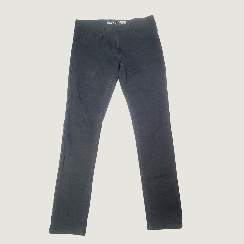 Spark Men's Studio Collection Skinny Jeans 34x32 Black Stretch E04